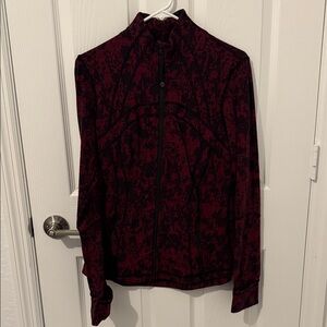 Lululemon Women's Black and Maroon Zip-up’s Jacket